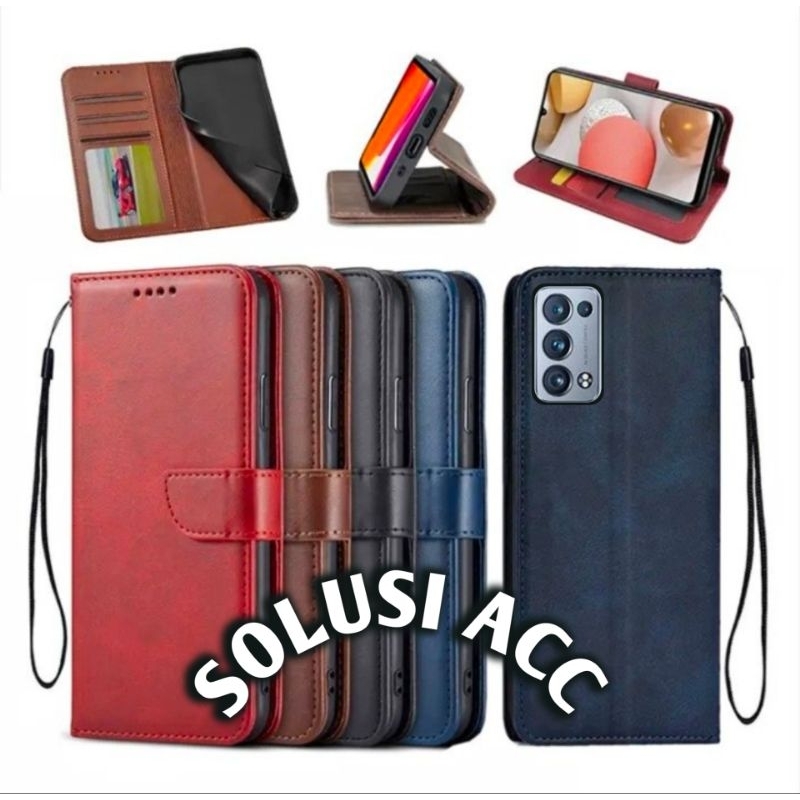 CASE HP OPPO RENO 6 PRO (CPH2247) RENO 6 PRO+ FLIP COVER WALLET SARUNG HP CASING DOMPET
