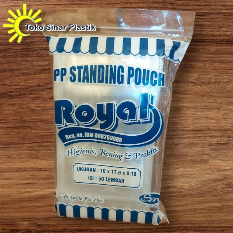 STANDING POUCH ROYAL 10x17 isi 50pcs