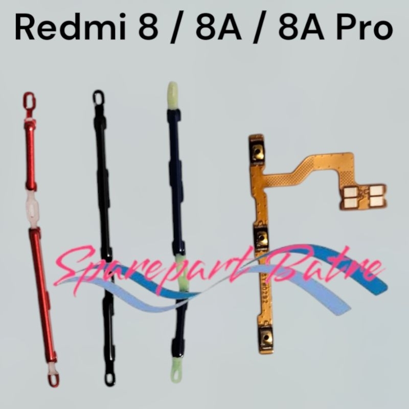 Tombol Luar On Off Volume Xiaomi Redmi 8 8A / 8A Pro Flexible On Off Redmi 8A Satu Set