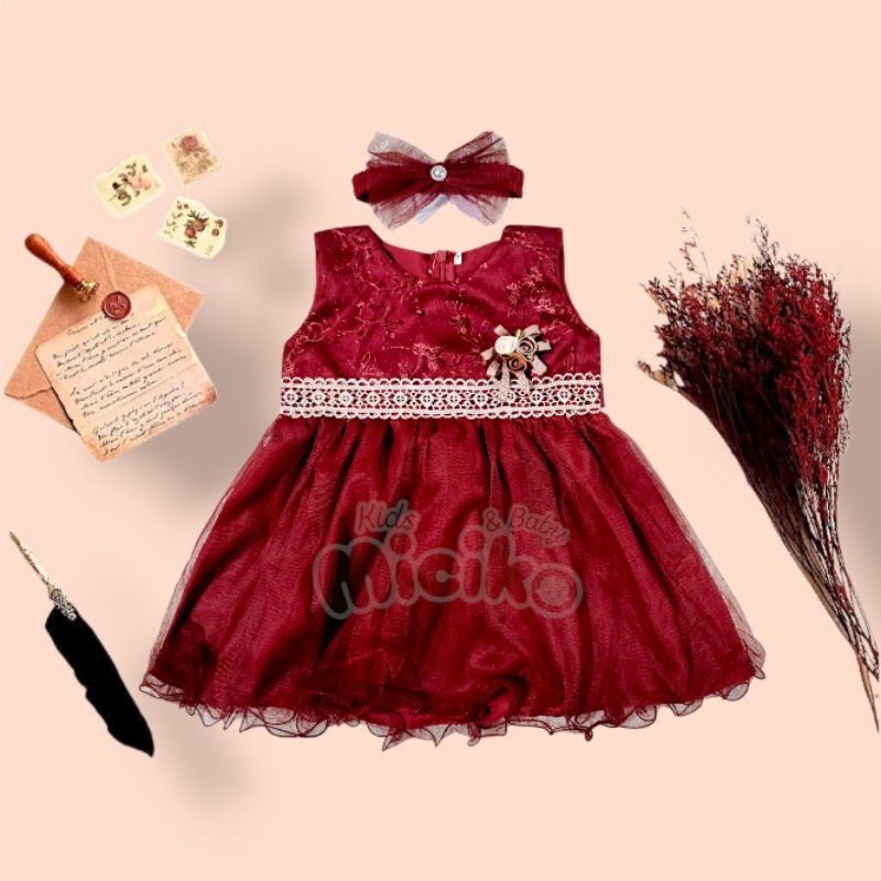 Gaun Dress Anak Bayi Perempuan 0-2 Tahun Baju Anak Perempuan Pesta