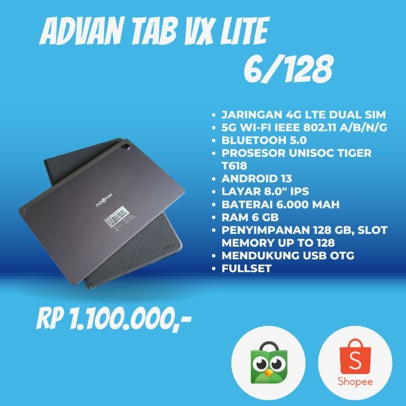 Advan VX Lite 6/128 bekas