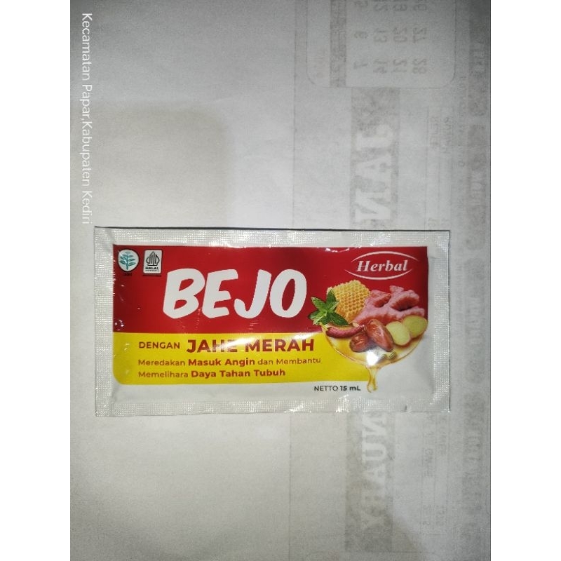 

Bejo Jahe merah 1 sachet 15ml