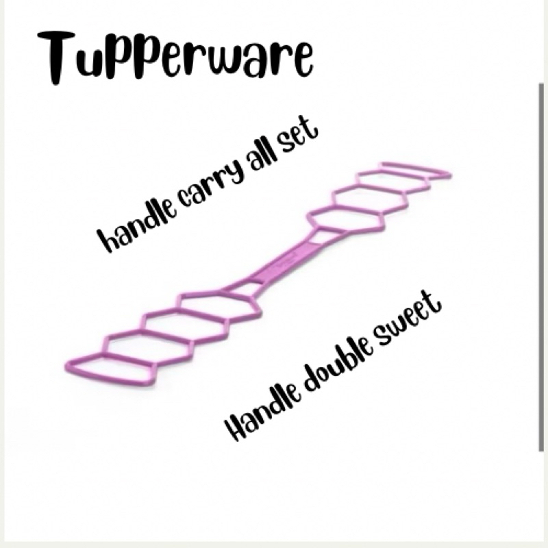 ORIGINAL TUPPERWARE TALI RANTANG DOUBLE SWEET/CARRY ALL SET RANTANG 4 SUSUN
