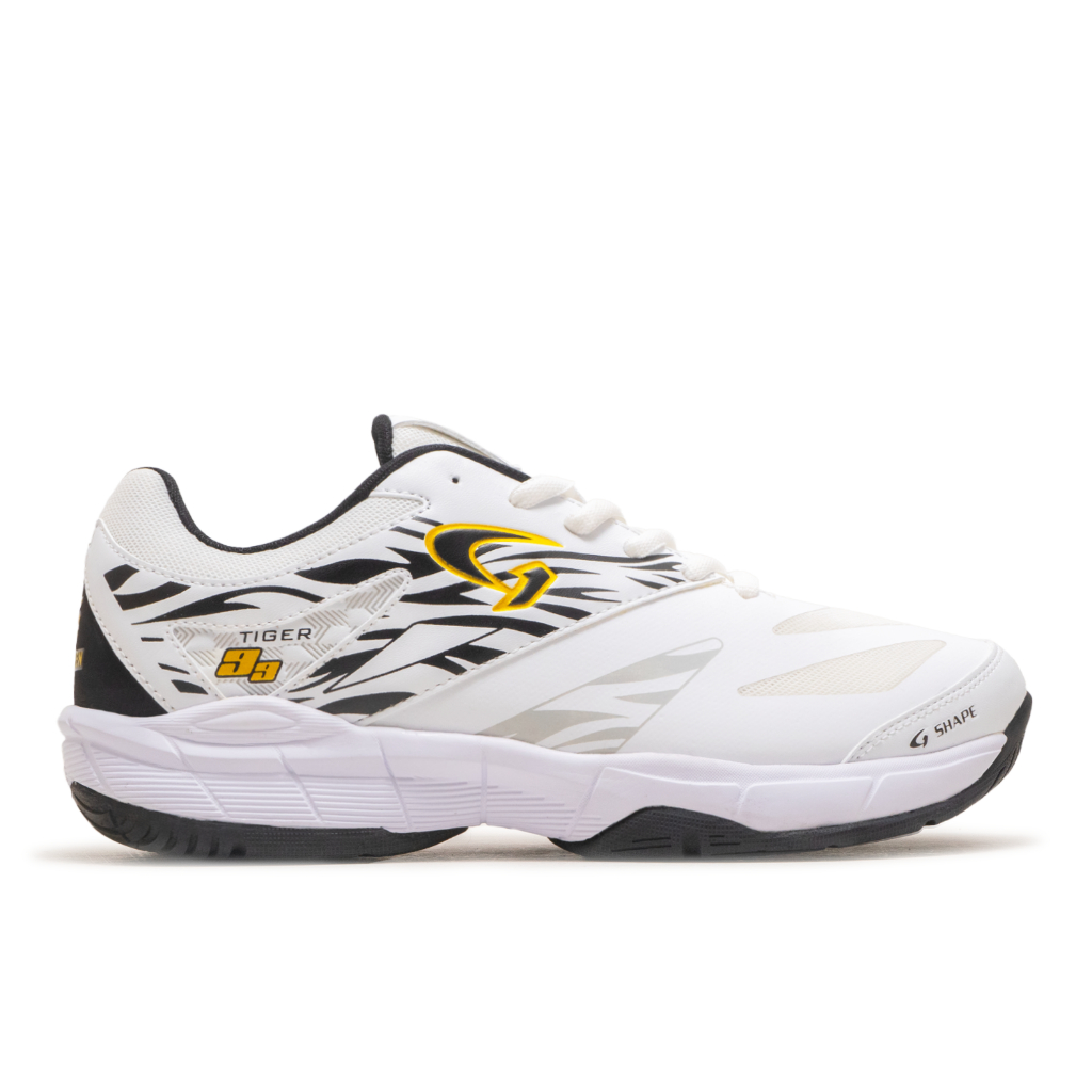 HYOUGEN Tiger Putih Hitam Sepatu Badminton Size 39-44