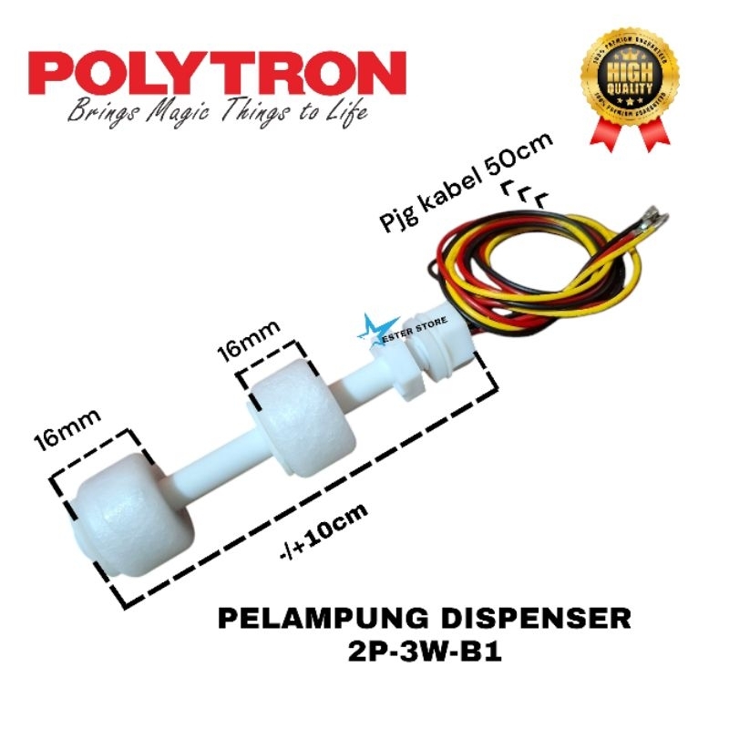 Sensor air otomatis Dispenser Polytron PWC 778 PWC 776 pelampung dispenser galon bawah