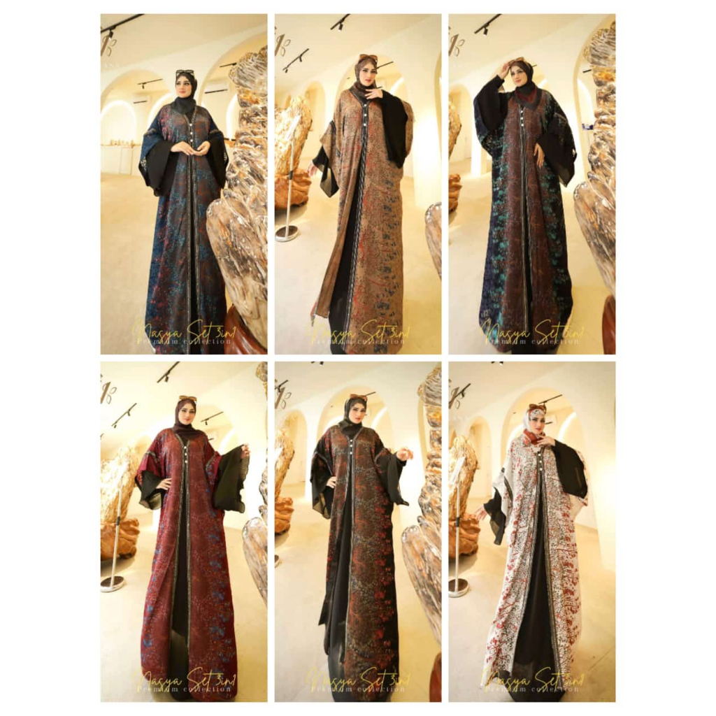 Nasya Series Set Gamis Abaya Dubai By Trevana Collection