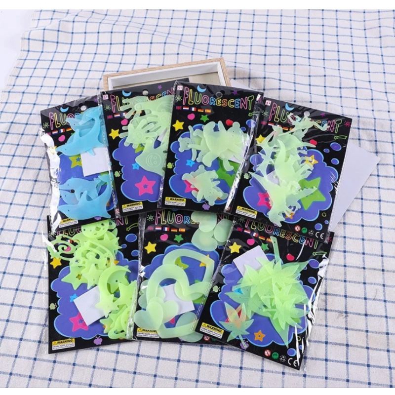 

J6 - STIKER KARAKTER / STIKER NYALA/GLOW IN THE DARK