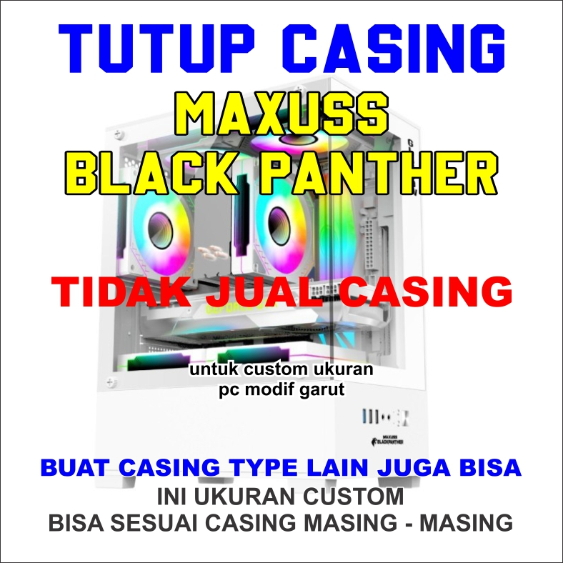 SIDE PANEL MAXUSS  BLACK PANTHER TUTUP CASING SAJA