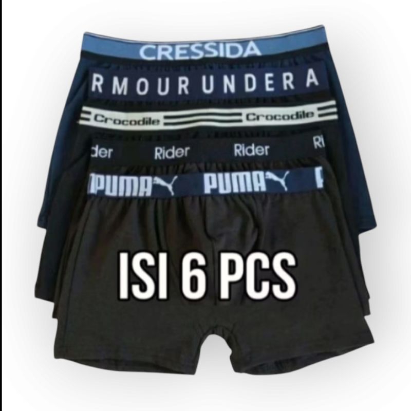 (6pcs) Celana Dalam Pria Dewasa Boxer Celana Dalam laki laki Dewasa Boxer Celana Dalam cowok Celana 