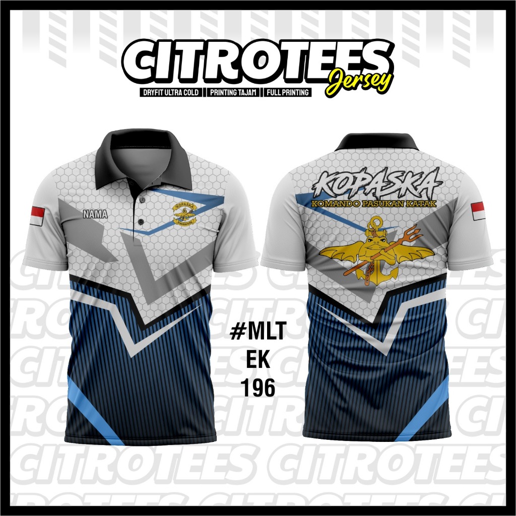 CITROTEES - JERSEY KAOS #MLT EK 196 KOPASKA | FREE CUSTOM | FULL PRINTING