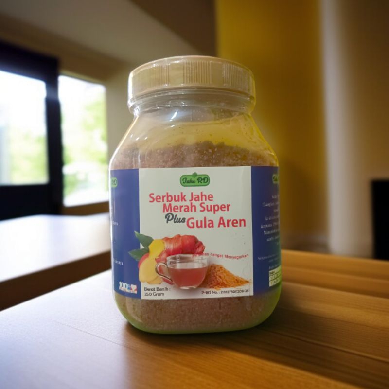

Serbuk Jahe Merah Super Plus Gula Aren 250 gram