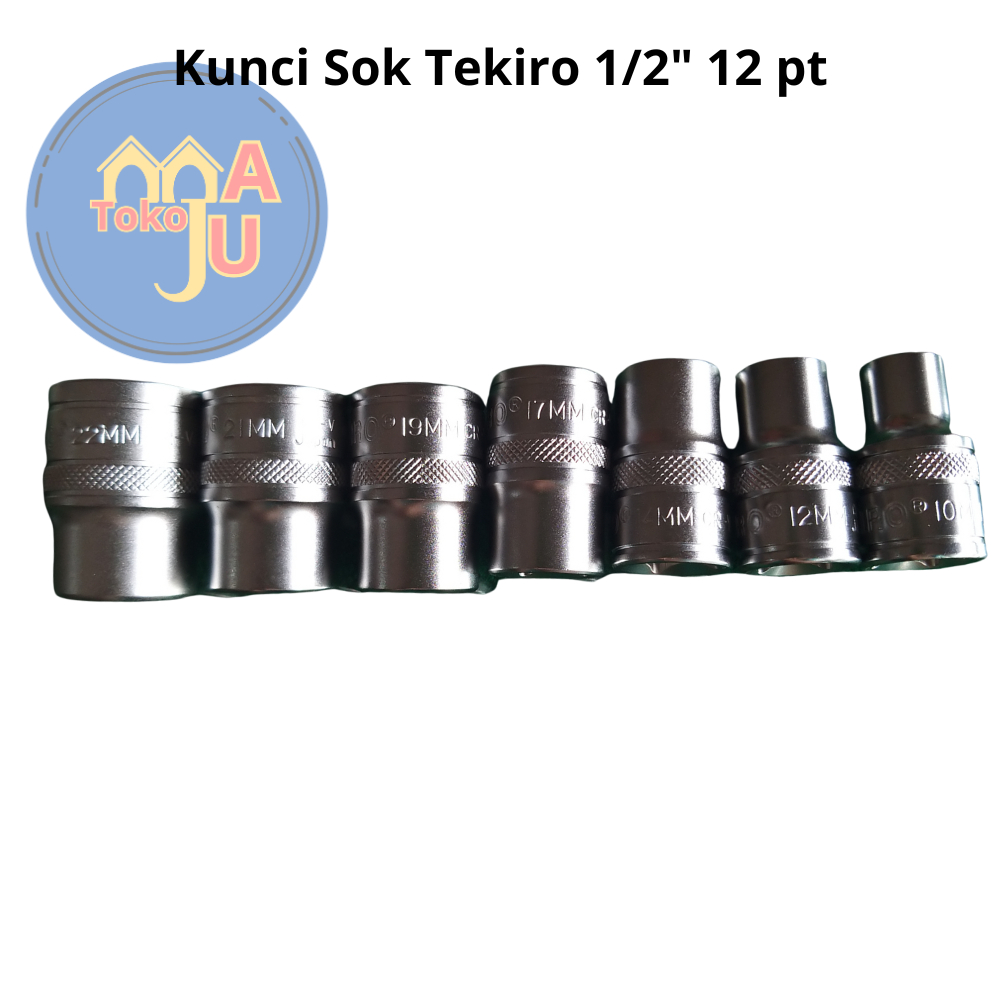 [ECER] Kunci Sok / Mata Sok / Anak Sok TEKIRO 1/2" 12pt ukuran 10-22 mm