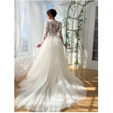 GAUN PENGANTIN / WHITE WEDDING DRESSES / WEDDING DRESS PARTY NIGHT 2025 / GAUN PENGANTIN WANITA / DR