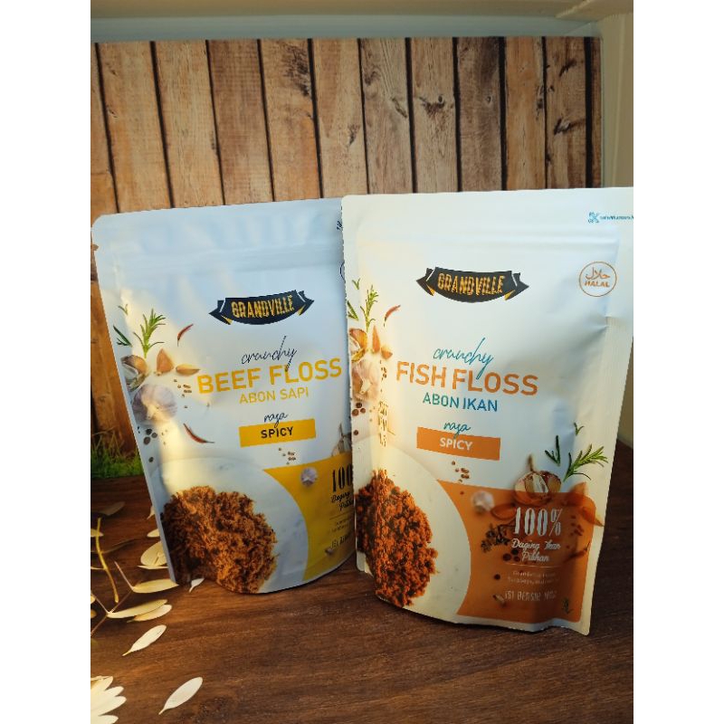 

Grandville Crunchy Abon , 100% Original Grandville Beef Floss Abon sapi, Fish Floss Abon Ikan