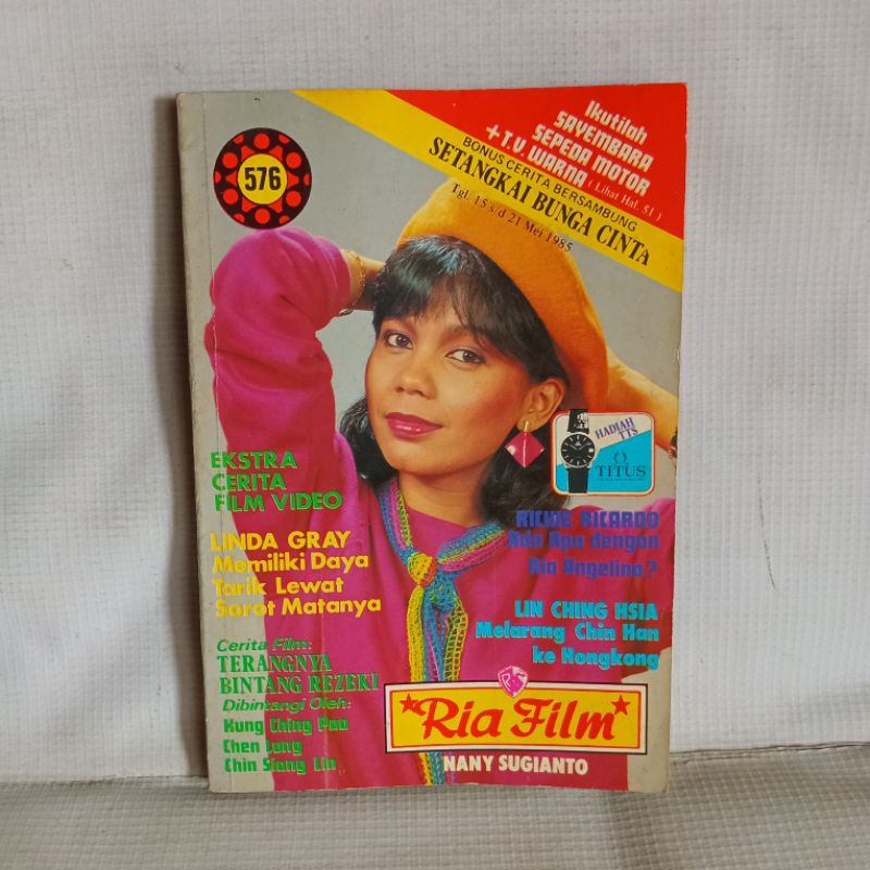 MAJALAH Ria Film No. 576 COVER NANY SUGIANTO