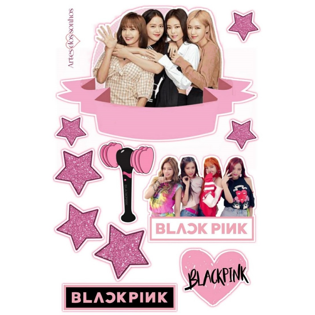 TOPPER BLACKPINK // Topper Idol Kpop // Topper Grub Band Korea // Dekorasi Kue Ulang Tahun Bisa Cust