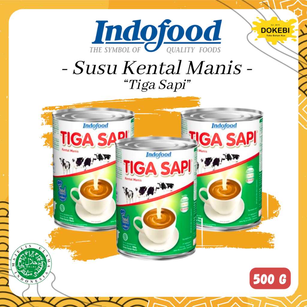 

SUSU KENTAL MANIS TIGA SAPI 500gr / SUSU KRIMER CAIR