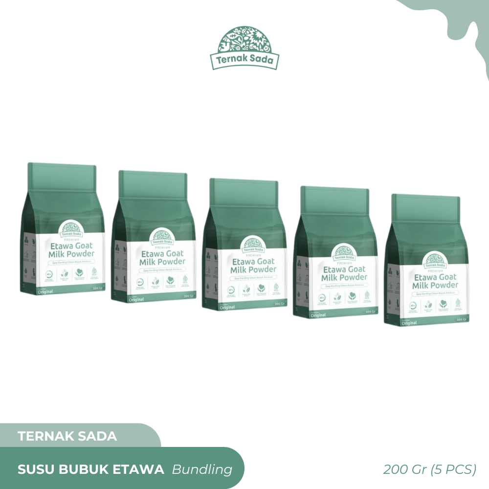 

TERNAK SADA - Susu Bubuk Etawa - Bundling 5 Pcs (200gr)