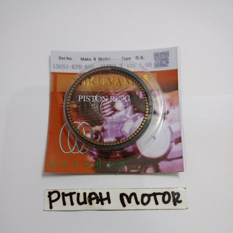 RING PISTON SUPRA X 125/KHARISMA OV.100 (  13051 KPH 880 ) ORIGINAL FUKUYAMA