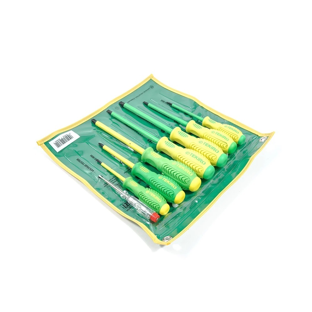OBENG LISTRIK SET 7 PCS INSULATION SCREWDRIVER / TEKIRO SET OBENG LISTRIK 7 PCS