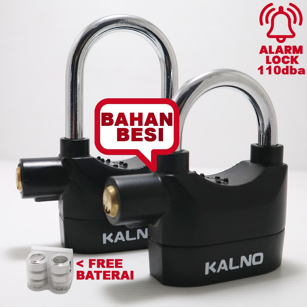 TG99- Gembok Alarm 2IN1 - Gembok Anti Maling Kuat Gembok 2 RIng