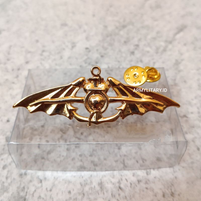 PIN SCUBA DRIVER TNI AL WING BREVET