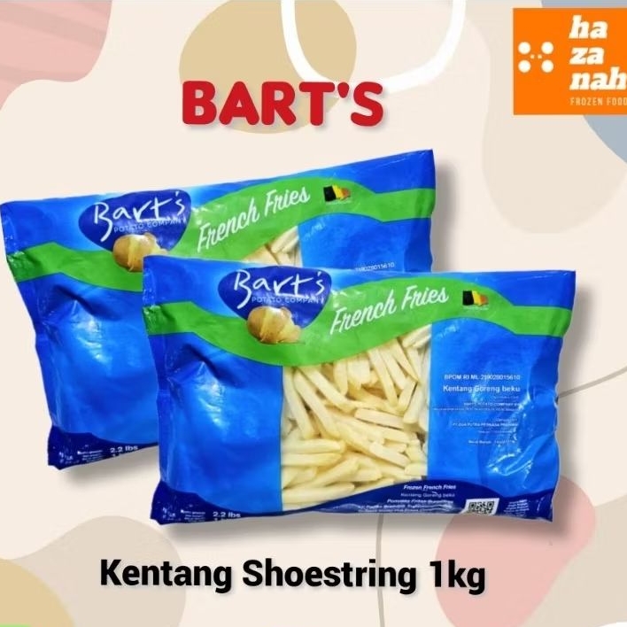 

Barts Kentang Shoestring 1kg [Frozen]