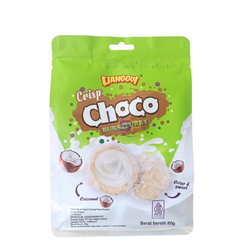 

LIANGGUI CRISP CHOCO COCONUT PCH 80 GR 6925573191754