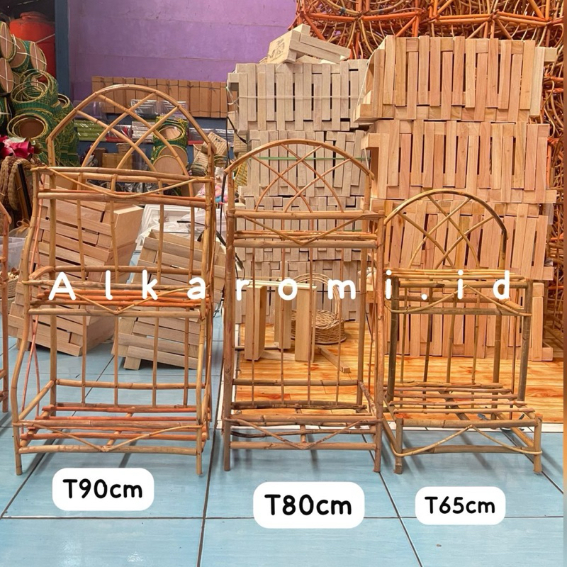 Keranjang rotan kotak parcel susun 2 / Rotan hampers