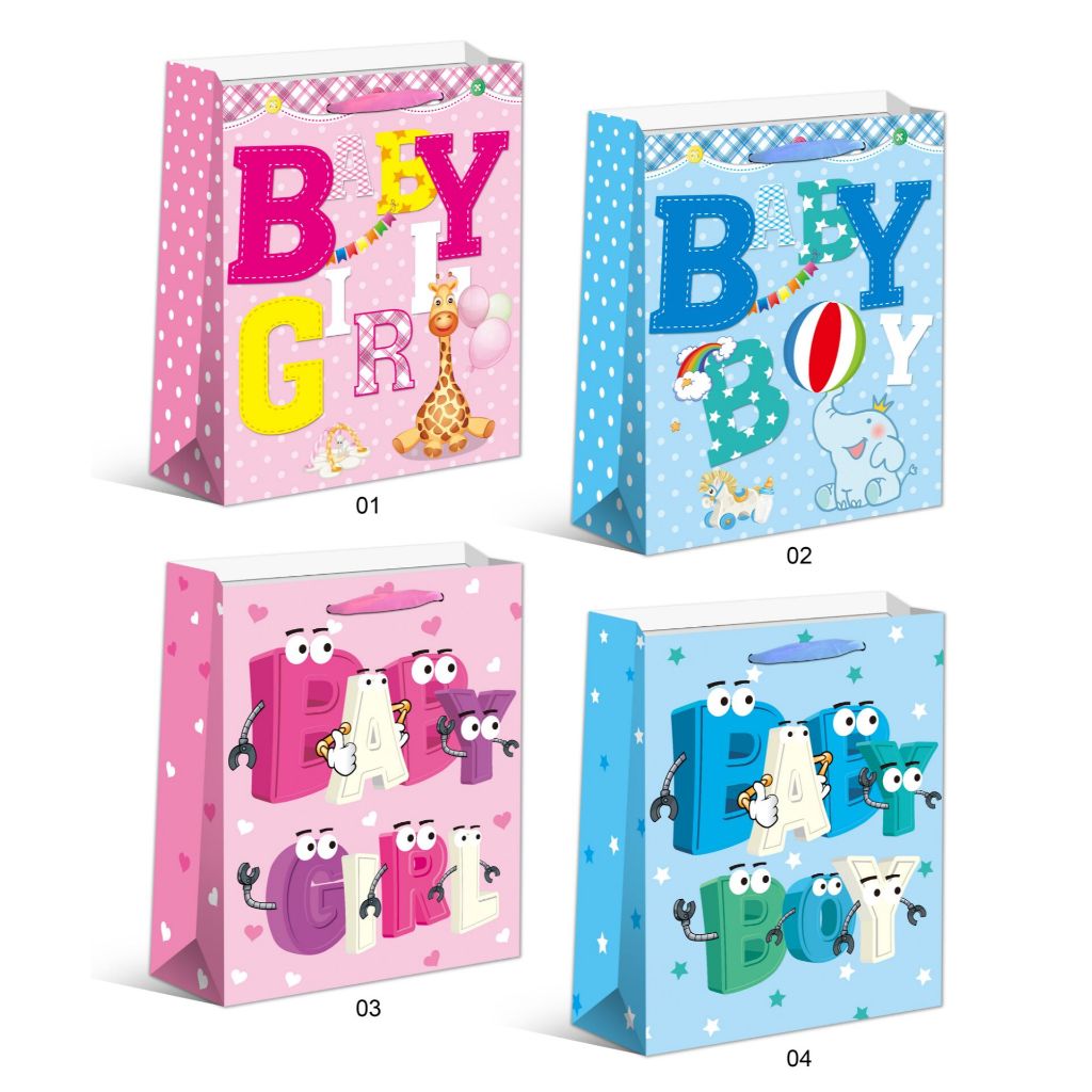 

Paper Bag Baby Boy / Paper Bag Baby Girl / Goodie bag Baby Boy / Goodiebag Baby Girl / Paperbag Souvenir Lahiran / Paperbag New Born / Paperbag Kado / Tas Kado