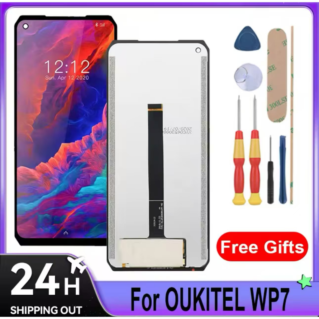 100% Original For Oukitel WP7 LCD Display + Touch Screen Digitizer Assembly 100% Tested Phone Replac