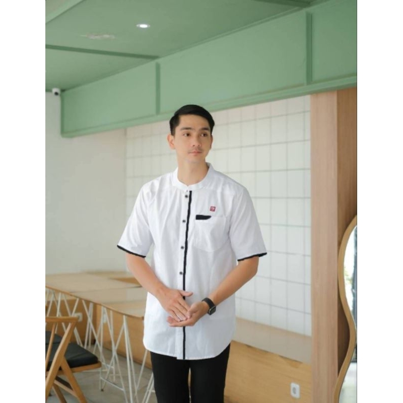 BAJU KOKO ELEGANT PRIA LENGAN PENDEK BAJU KOKO KURTA PAKISTAN SIMPLE KEREN