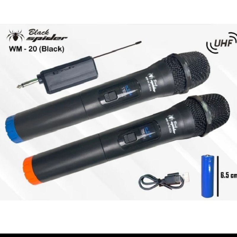 Mic wireless Blackspider wm20 original wm 20