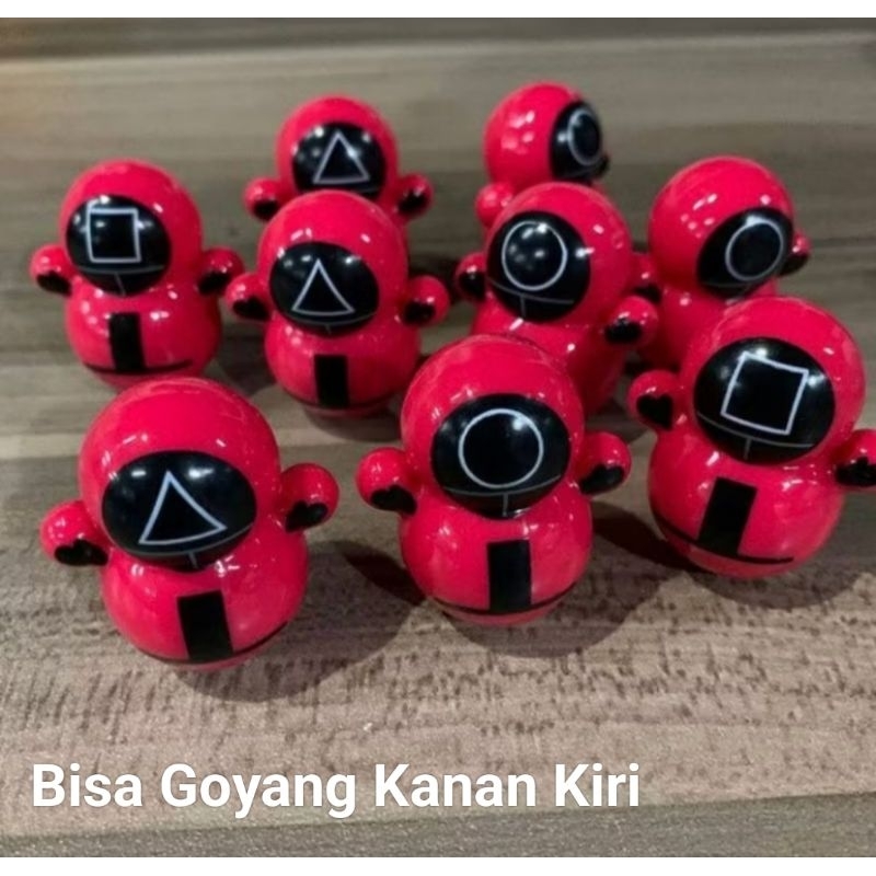 Squid dol/squid game mainan anti stress boneka squid game goyang kanan kiri
