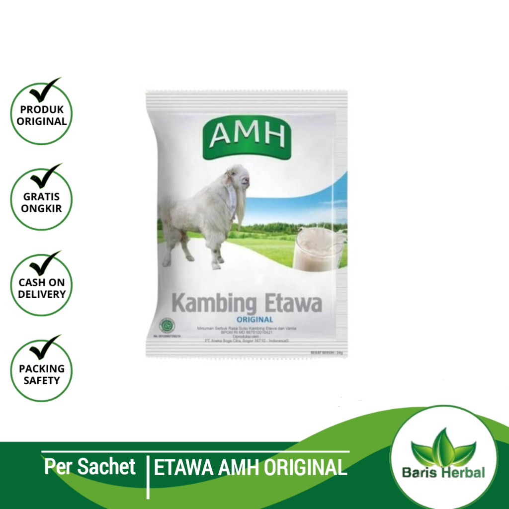 

Susu Etawa AMH Full Cream plus Jahe Merah || Per sachet