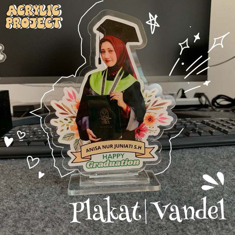 Plakat Vandel Wisuda |m Akrilik Plakat Murah | Plakat Wisuda | Plakat Akrilik | Vandel Kelulusan