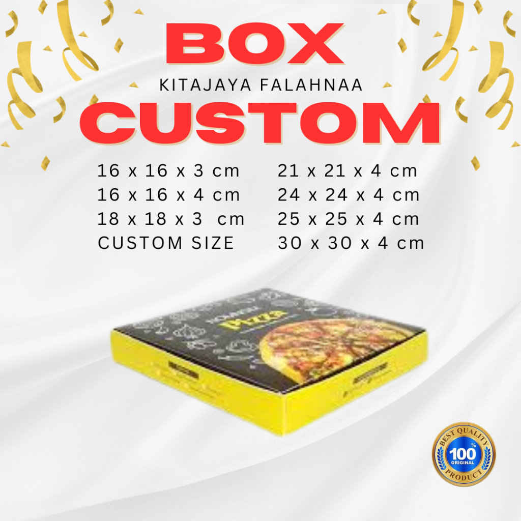 

(ALL VARIAN SIZE) CUSTOM BOX PIZZA