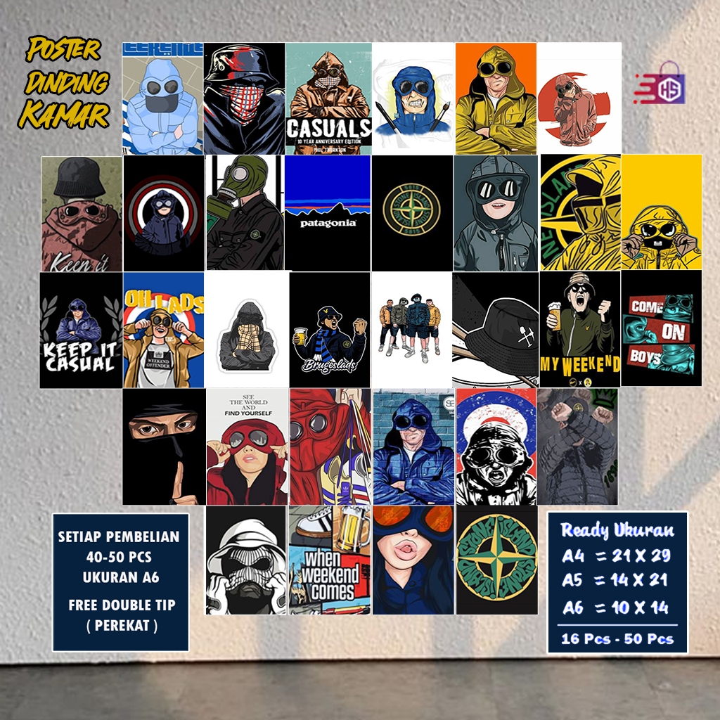 Poster Dinding Kamar casual / Poster suppertor / Poster Kamar / Hiasan Dinding / COD