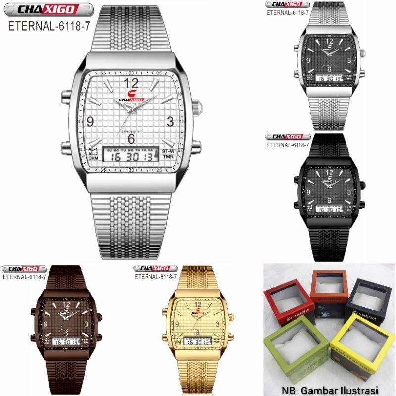 Jam Tangan Pria Chaxigo Eternal 6118-7 Original