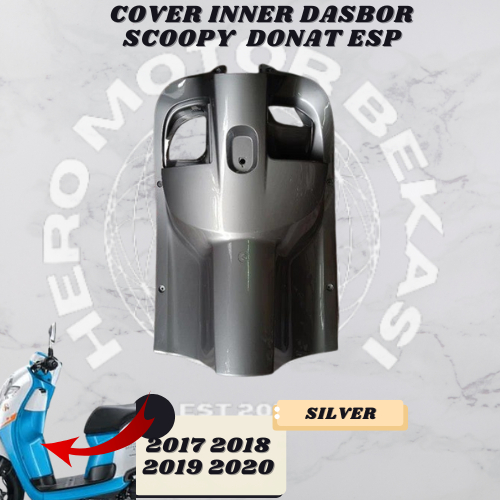 COD - cover inner seat kap kunci kontak new scoopy esp ring 12 k93 2017 2018 2019 silver non origina