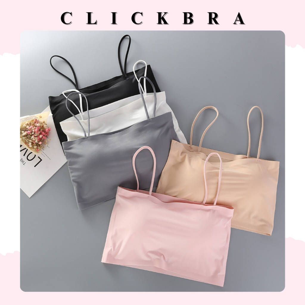 CLICKBRA | BR734 BH Bra Wanita Model Seamless Bahan Ice Silk BH Fashion Korea Sexy Cantik