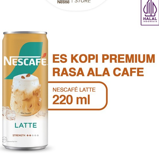 

NESCAFE Kopi Minuman Kaleng Latte 220ml