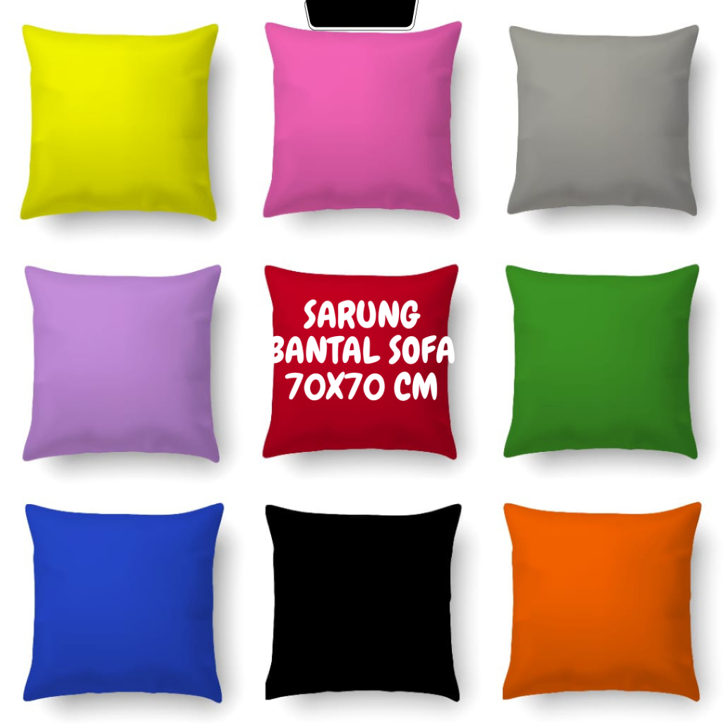 Sarung Bantal Sofa 70x70 - Sarung Bantal Lanyai 70x70 - Cover bantal sofa jumbo