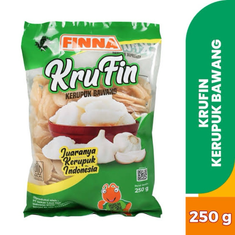 

KruFin kerupuk Finna Udang dan Bawang 250gr (Mentah)