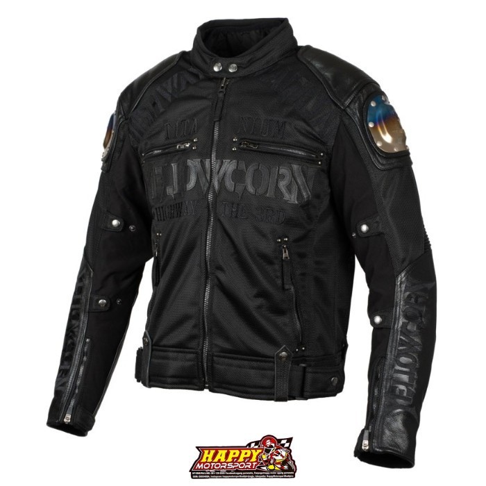 Jaket Riding Yellowcorn YB-3109 Black Black