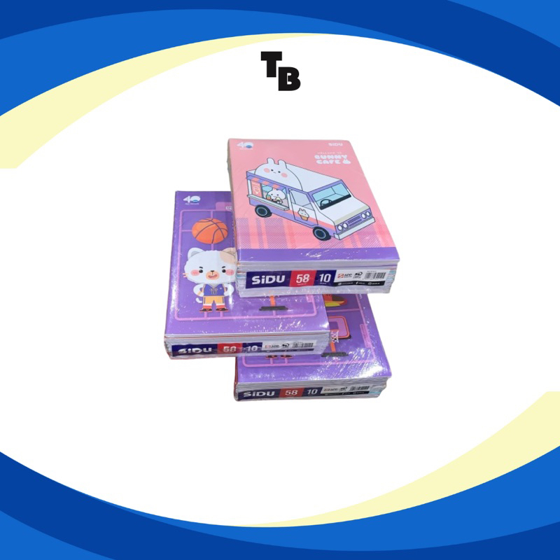 

BUKU TULIS SIDU 58 LEMBAR (1 PAK/10 BUKU) BUKU TULIS UNTUK SEKOLAH