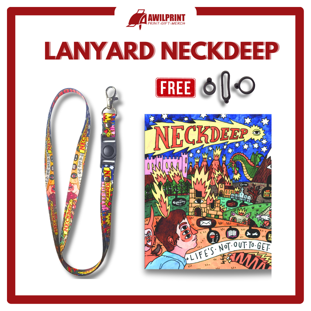 

Lanyard Neckdeep Pria Wanita Free 3 O Ring Tali Hape Tali Id Card Bahan Premium Termurah Terbagus