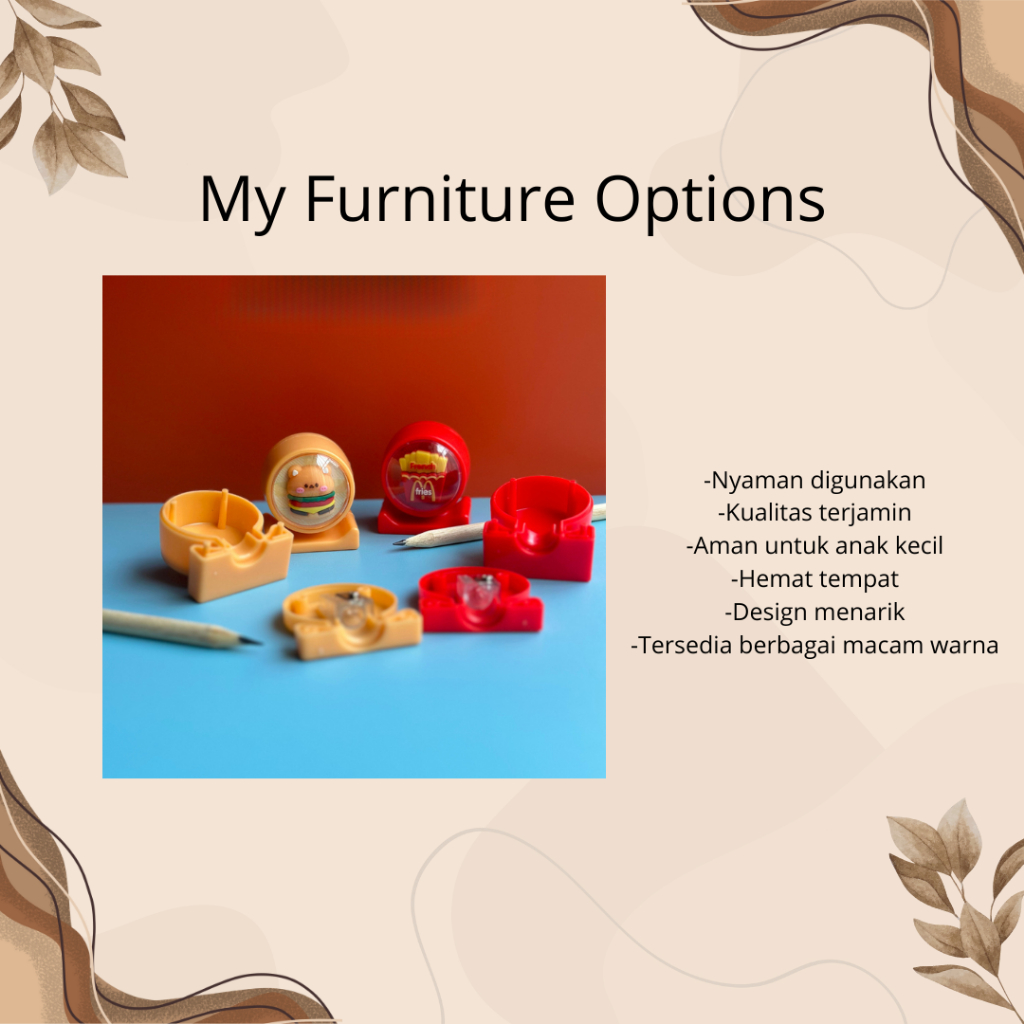 

Serutan Stationery Pensil Fast Food (Kentang / Burger) Rautan Pensil