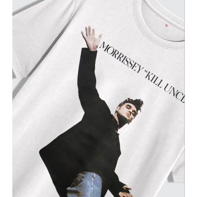 kaos band Morrissey heavyweight cotton 16s built-up tanpa jahitan samping tag stitch supply