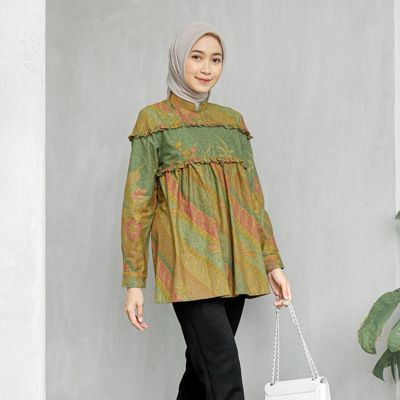 Batik kerja by Batikula Preloved kemeja kerja kantor size M